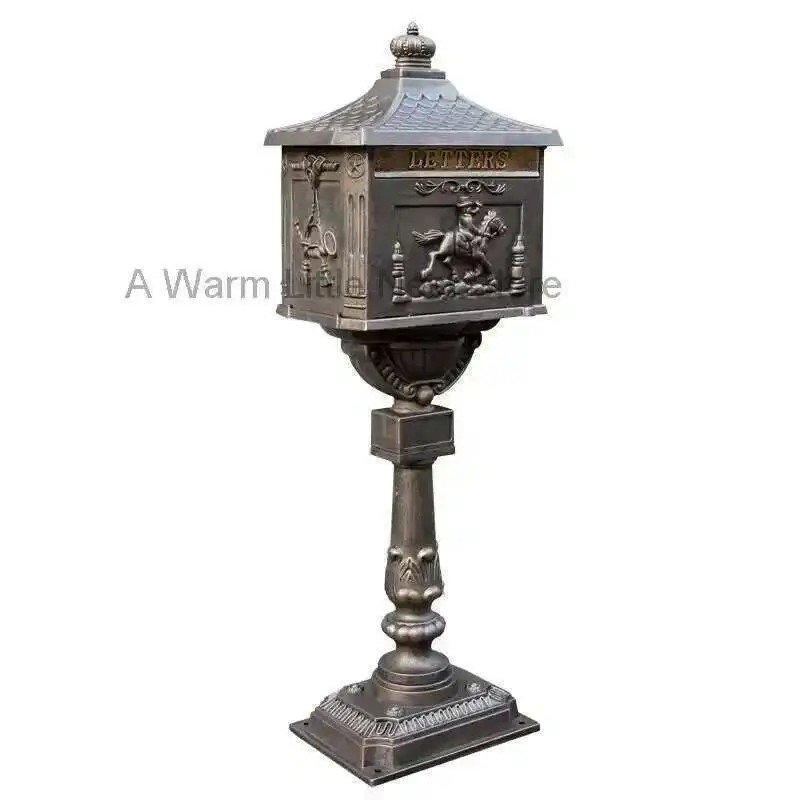 Nordic Villa Mailboxes Retro Creative Newspaper Box Cast Aluminum Non-rust Ornament Post Box Inbox Outdoor Mailbox Waterproof R
Nordic Villa Mailboxes Retro Creative Newspaper Box Cast Aluminum Non-rust Ornament Post Box Inbox Outdoor Mailbox Waterproof R