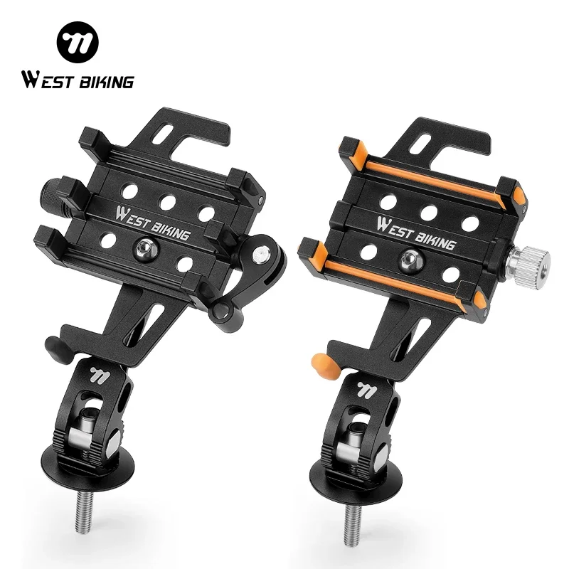 WEST BIKING Bike Phone Holder Universal CNC Aluminum Alloy Bicycle Headset Phone Stand Cycling Phone Mount Bike Accessories
WEST BIKING Bike Phone Holder Universal CNC Aluminum Alloy Bicycle Headset Phone Stand Cycling Phone Mount Bike Accessories