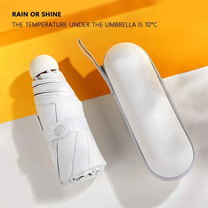 Capsule Umbrella Sunny And Rainy Dualuse Rainproof Sun Protection Outdoor Traveling Portable Mini Umbrella
Capsule Umbrella Sunny And Rainy Dualuse Rainproof Sun Protection Outdoor Traveling Portable Mini Umbrella