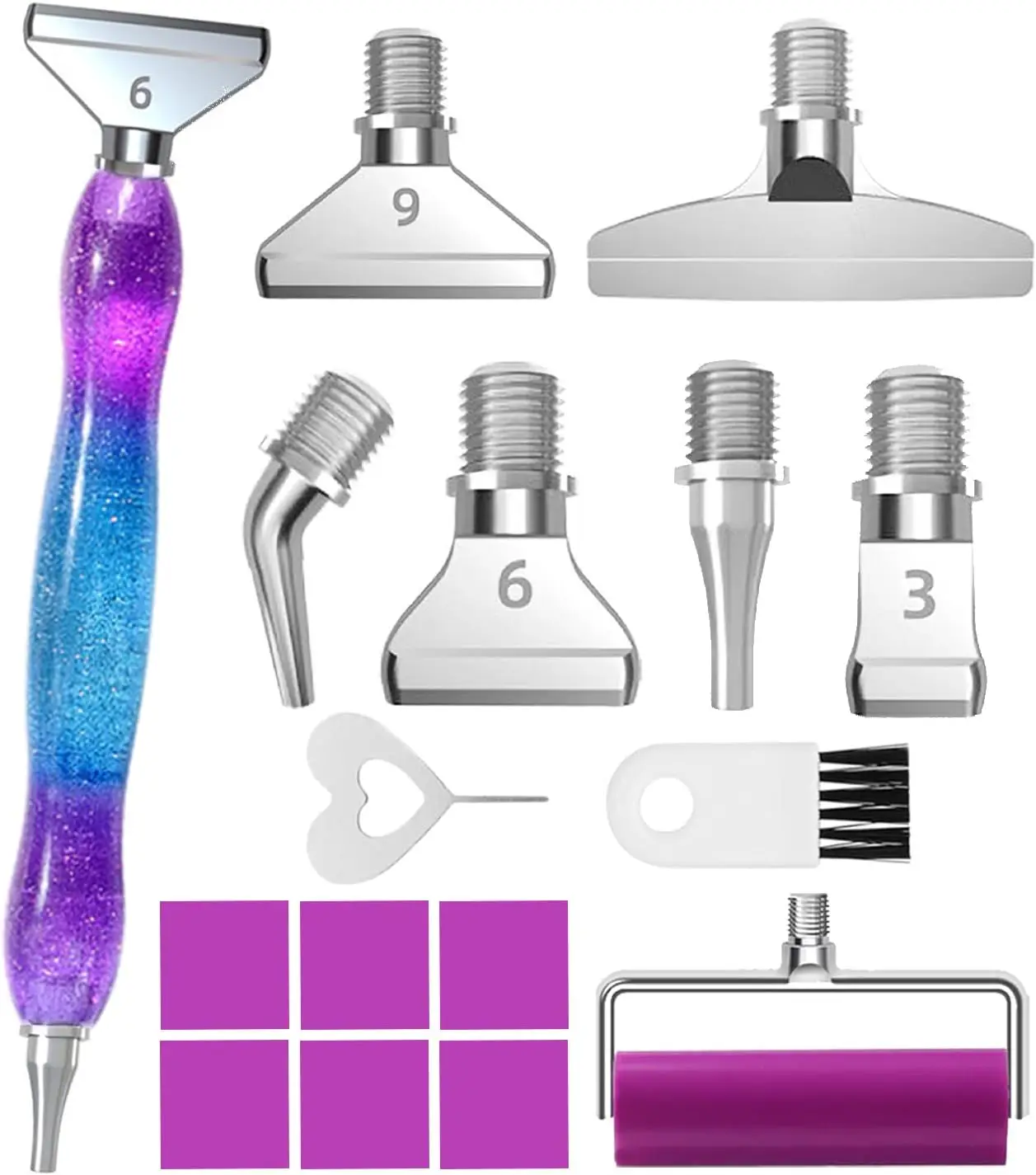17PCS Threaded Diamond Art Tools Set, 40% Thicker Pen for Comfort, Secure Fit Tips
17PCS Threaded Diamond Art Tools Set, 40% Thicker Pen for Comfort, Secure Fit Tips