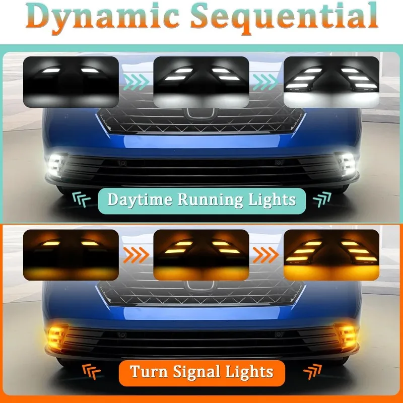 Classic-LED Daytime Running Light For Honda Accord 2023-2025 Sequential Amber Turn Signal Light Fog Light
Classic-LED Daytime Running Light For Honda Accord 2023-2025 Sequential Amber Turn Signal Light Fog Light