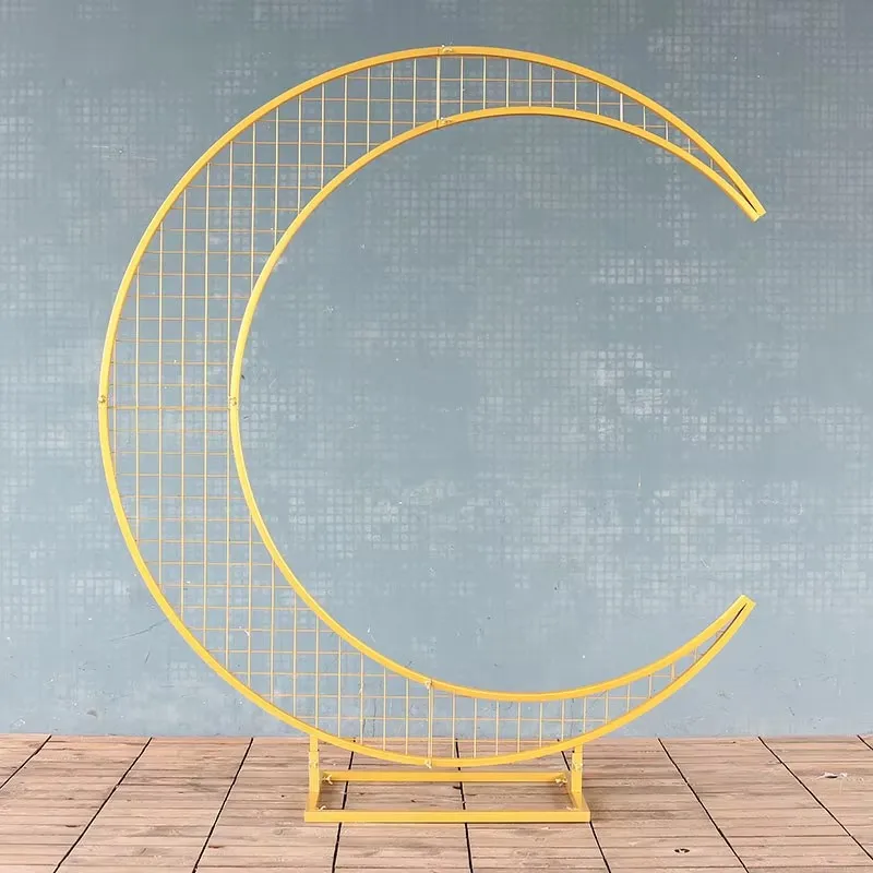 wedding arch, moon shape decoration, flower shelf, holiday party, stage decoration accessories, new
wedding arch, moon shape decoration, flower shelf, holiday party, stage decoration accessories, new