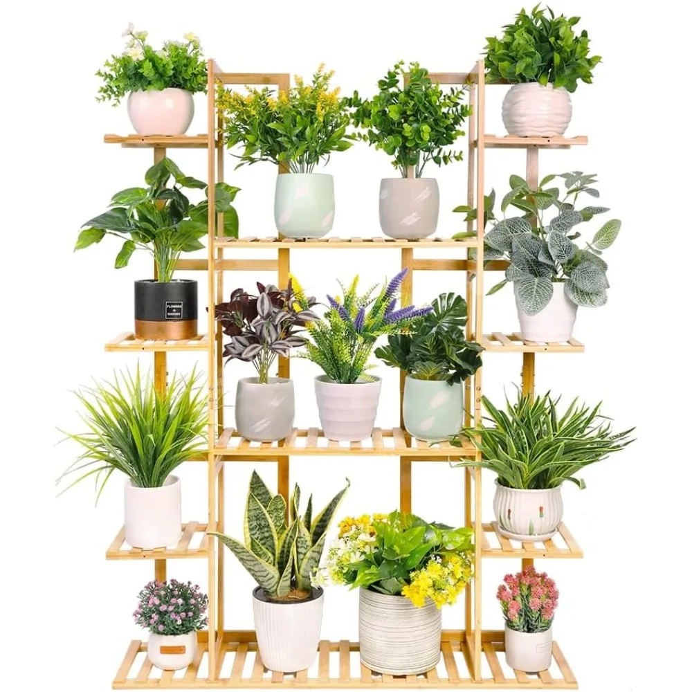 Plant Stand 9 Tier Bamboo 17 Potted Plant Stand Rack Multiple Flower Pot Holder Shelf Indoor Outdoor Planter Display Shelving
Plant Stand 9 Tier Bamboo 17 Potted Plant Stand Rack Multiple Flower Pot Holder Shelf Indoor Outdoor Planter Display Shelving