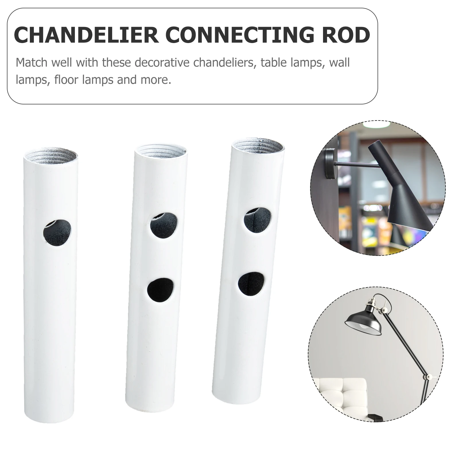 4pcs Chandelier Extension Stem Wall Lamp Rod Rustproof Iron Smooth Surface Sturdy Lightweight Threaded Support Tube Chandelier
4pcs Chandelier Extension Stem Wall Lamp Rod Rustproof Iron Smooth Surface Sturdy Lightweight Threaded Support Tube Chandelier
