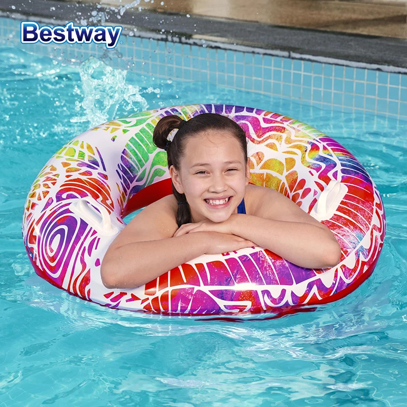Bestway 36084 1PC Inflatable Swimming Tube Raft, Glitter Swimming Ring, Ride-On Blow-Up Summer Beach Pool Toys, Swimming Pool
Bestway 36084 1PC Inflatable Swimming Tube Raft, Glitter Swimming Ring, Ride-On Blow-Up Summer Beach Pool Toys, Swimming Pool
