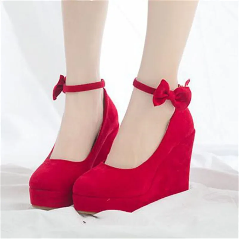 Ankle Strap Suede Women Shoes Pumps Wedges Heel Platform Women High Heel Party Fashion Round toe Office Ladies Shoes 33-42
Ankle Strap Suede Women Shoes Pumps Wedges Heel Platform Women High Heel Party Fashion Round toe Office Ladies Shoes 33-42