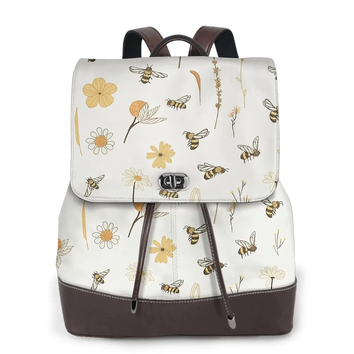 Bee And Flowers Bookbag School Student Bags Hiking Travel Daypack for Women Fashion Derma Backpack
Bee And Flowers Bookbag School Student Bags Hiking Travel Daypack for Women Fashion Derma Backpack