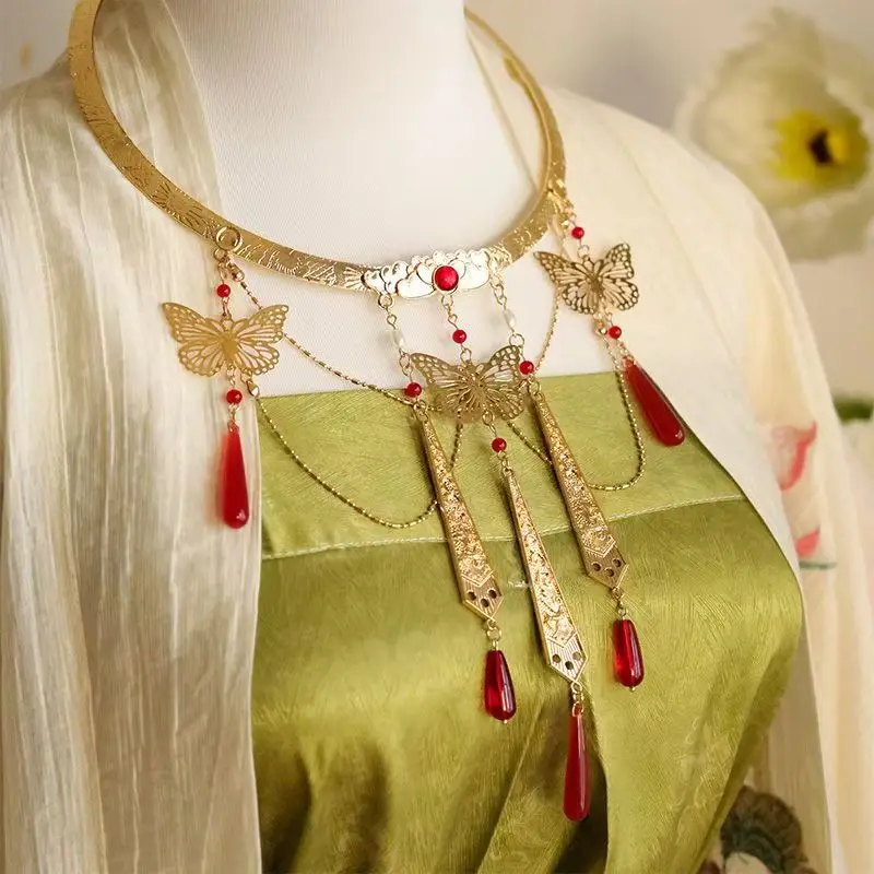 Women Necklace for Hanfu Chinese Buttefly Pendant Necklaces Jewelry Hanfu Cospaly
Women Necklace for Hanfu Chinese Buttefly Pendant Necklaces Jewelry Hanfu Cospaly