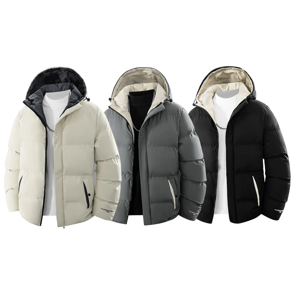 Новая стильная мужская хлопковая куртка с большим карманом и воротником-стойкой с капюшоном и ветрозащитным пальто на осень и зиму 2025 года.
Новая стильная мужская хлопковая куртка с большим карманом и воротником-стойкой с капюшоном и ветрозащитным пальто на осень и зиму 2025 года.