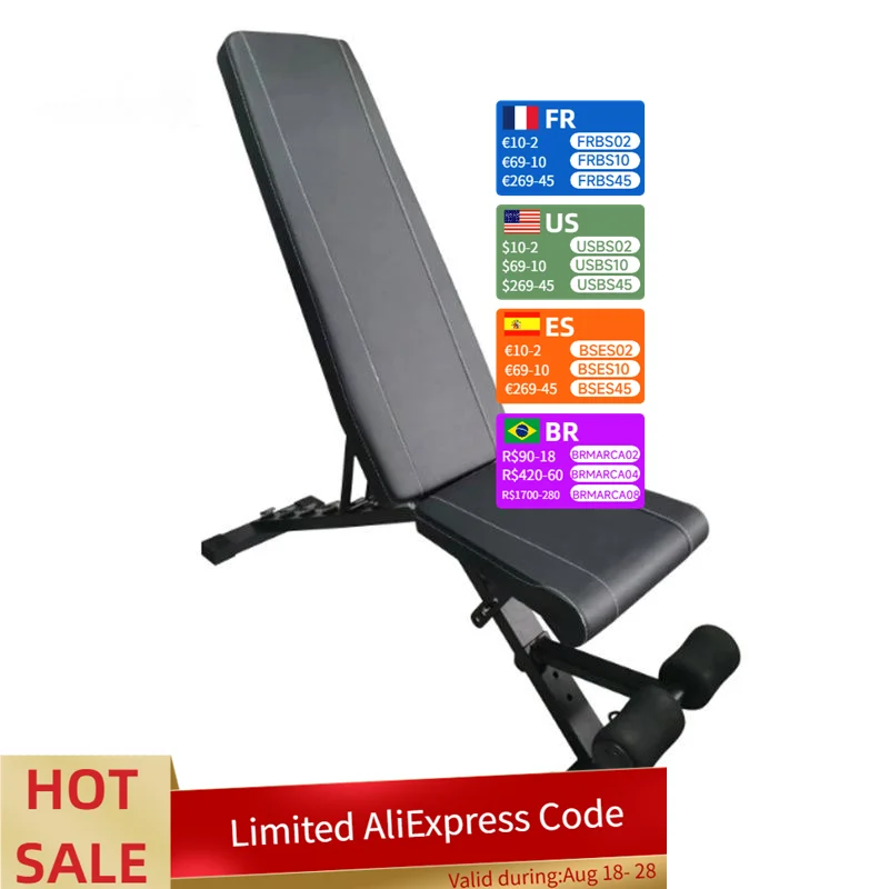 Hot Sale Multi-Functional Home Fitness Stool Adjustable Bird Folding Barbell Bench Press Chair Sit-Up Aid for Men Bell Bench
Hot Sale Multi-Functional Home Fitness Stool Adjustable Bird Folding Barbell Bench Press Chair Sit-Up Aid for Men Bell Bench