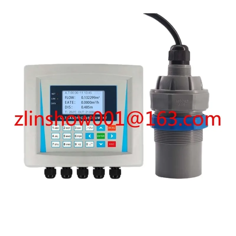 Rectangular Weir Open Channel Flow Meter for 20 Meters Range IP68