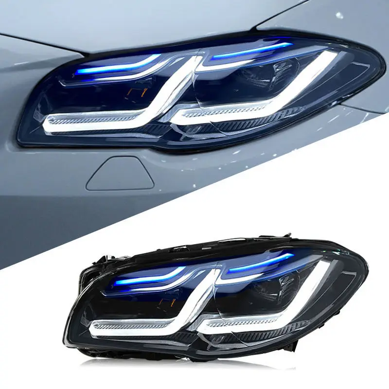 Для BMW 5 серии F10 F18 535Li: Фара с желтыми и белыми ДХО, 2010-2017 гг., двухцветная система освещения, автозапчасти
Для BMW 5 серии F10 F18 535Li: Фара с желтыми и белыми ДХО, 2010-2017 гг., двухцветная система освещения, автозапчасти