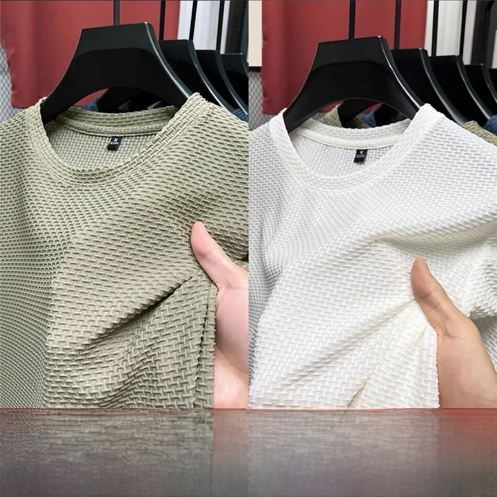 Ice Silk Me T-irt Men's Summer New High End ort Sve Base irt Youth Faion round Ne Color Loose Fit T-irt
Ice Silk Me T-irt Men's Summer New High End ort Sve Base irt Youth Faion round Ne Color Loose Fit T-irt