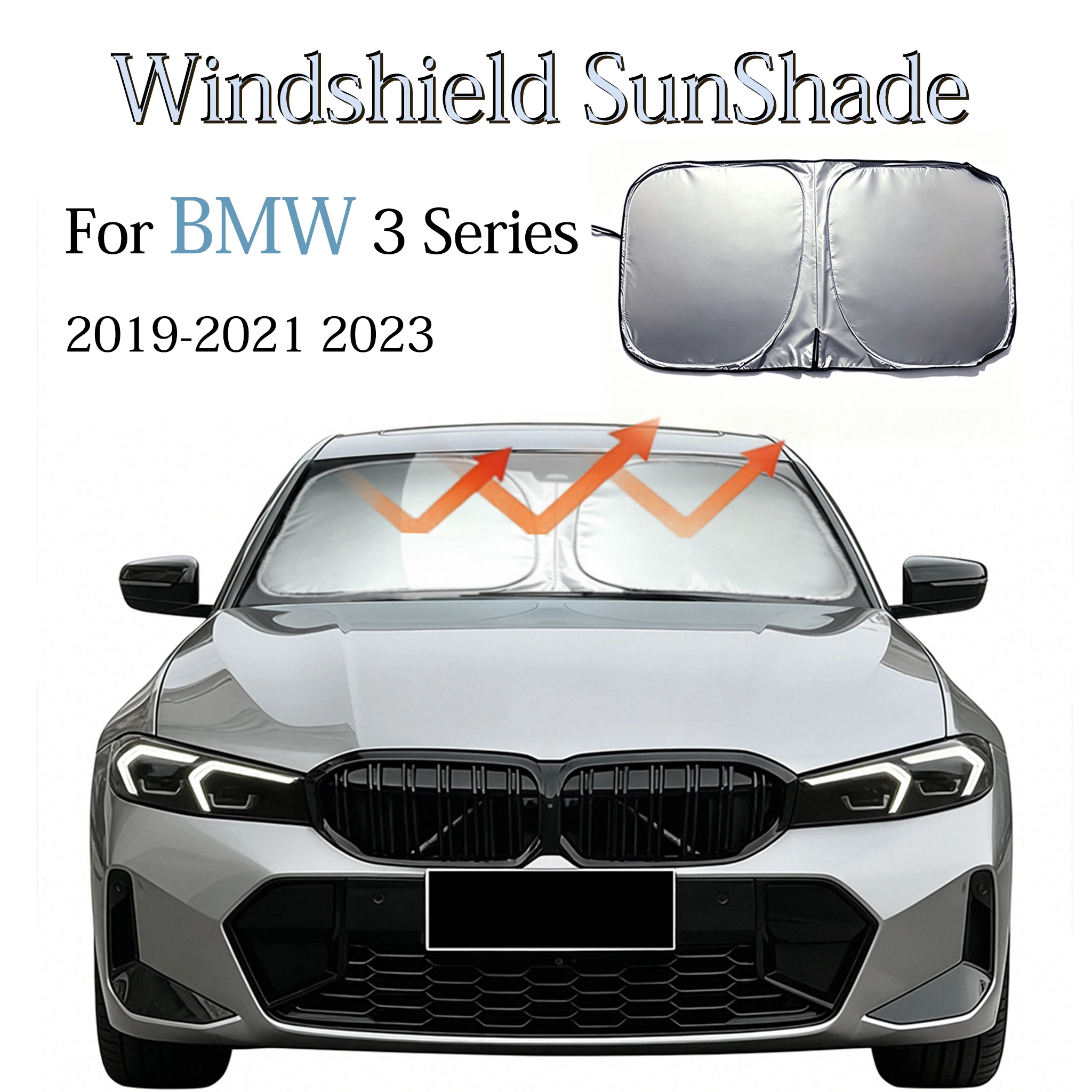 Car Windshield Sunshade Foldable Sun Shade Anti-UV Effective Sun Protection Auto Accessories For BMW 3 Series 2019-2021 2023
Car Windshield Sunshade Foldable Sun Shade Anti-UV Effective Sun Protection Auto Accessories For BMW 3 Series 2019-2021 2023