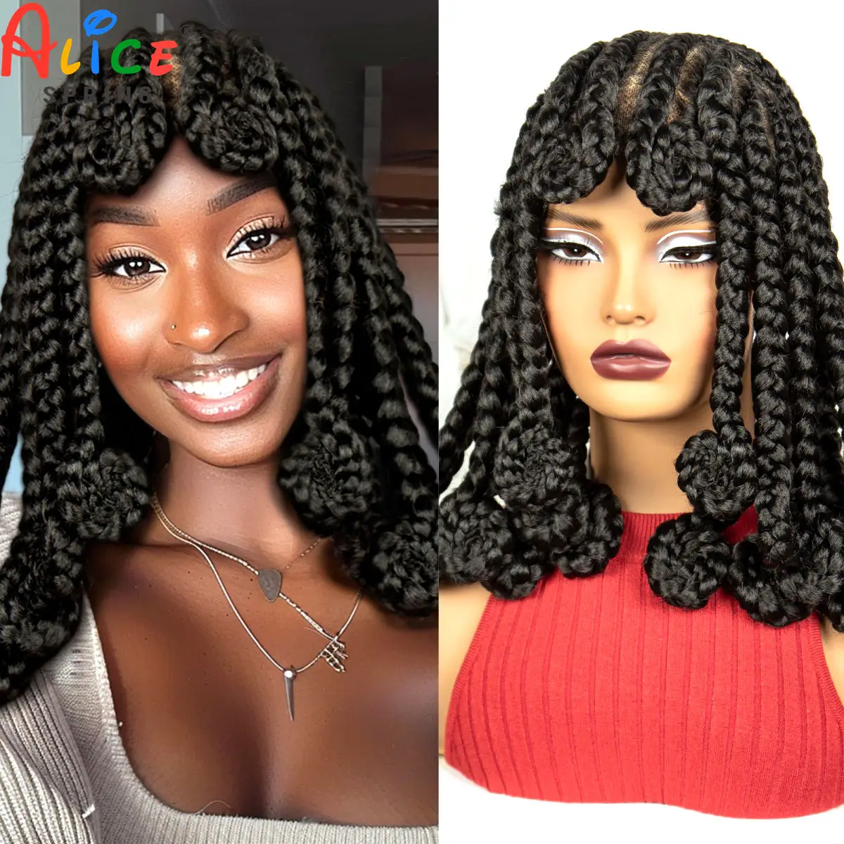 Full Lace Bantu Braided Wigs 14Inch Synthetic Handmade Cornrow Braided Lace Wigs Natural Lace Front Braided Wig for Black Women
Full Lace Bantu Braided Wigs 14Inch Synthetic Handmade Cornrow Braided Lace Wigs Natural Lace Front Braided Wig for Black Women
