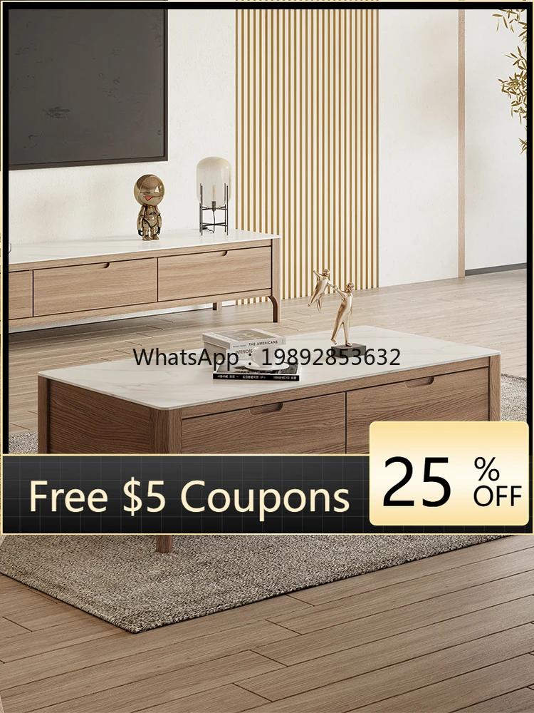 LYY Rock Slab Coffee Table and TV Cabinet Set Simple Modern Small Apartment Home Solid Wood Coffee Table Nordic Furniture
LYY Rock Slab Coffee Table and TV Cabinet Set Simple Modern Small Apartment Home Solid Wood Coffee Table Nordic Furniture