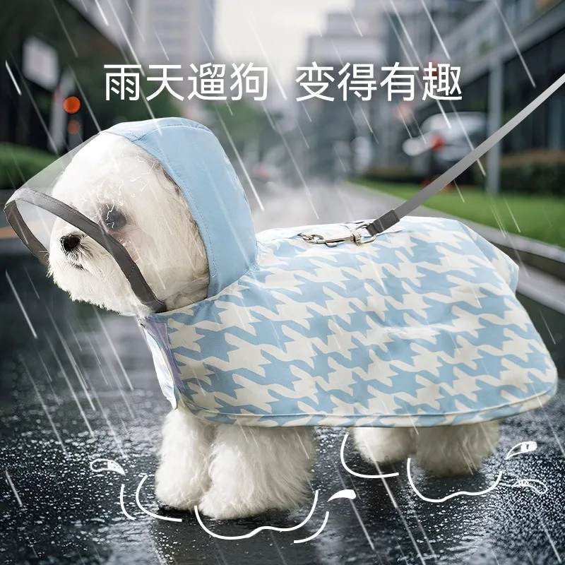 Dog Raincoat Plaid Printed Hooded Rain Poncho Spring and Summer Rainy Day Out Waterproof Small Dog Clothes
Dog Raincoat Plaid Printed Hooded Rain Poncho Spring and Summer Rainy Day Out Waterproof Small Dog Clothes