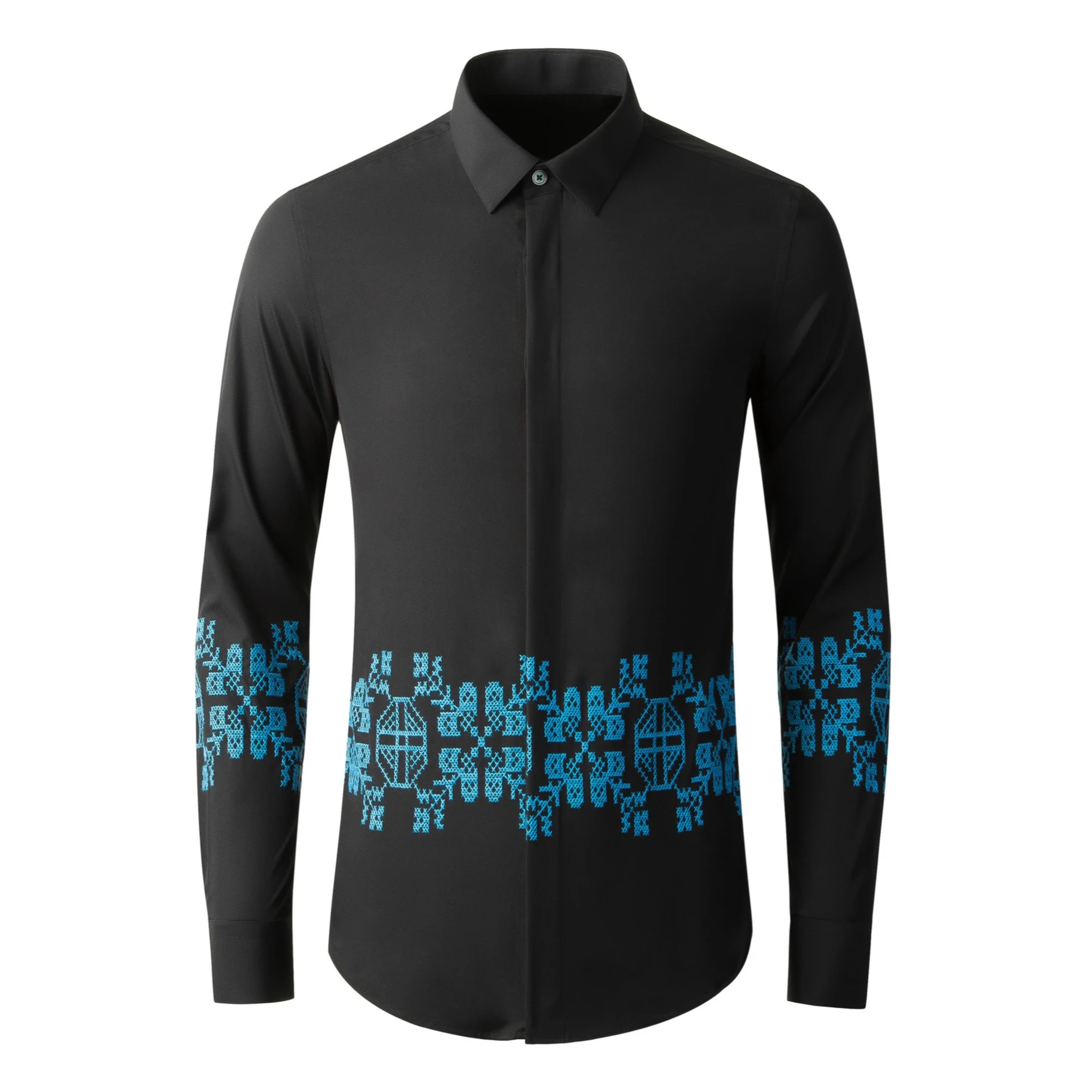 Heavy Duty Embroidered Long Sleeved Cotton Shirt for Men High Quality Casual Business Dress Shirt Slim Fit Banquet Party Blouse
Heavy Duty Embroidered Long Sleeved Cotton Shirt for Men High Quality Casual Business Dress Shirt Slim Fit Banquet Party Blouse