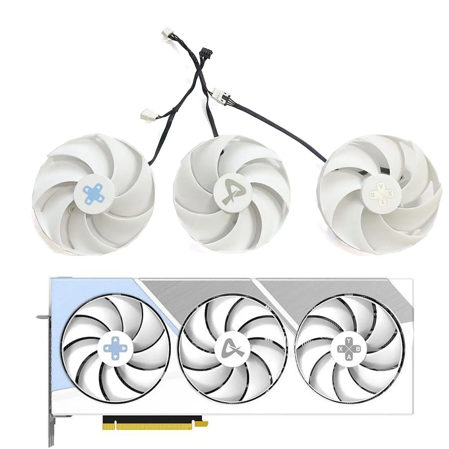 Original cooler fan 98MM 4PIN FD10020M12D RTX 4090 GPU fan for AX Gaming GeForce RTX4090 RTX 4080X3W VENTILATOR
Original cooler fan 98MM 4PIN FD10020M12D RTX 4090 GPU fan for AX Gaming GeForce RTX4090 RTX 4080X3W VENTILATOR