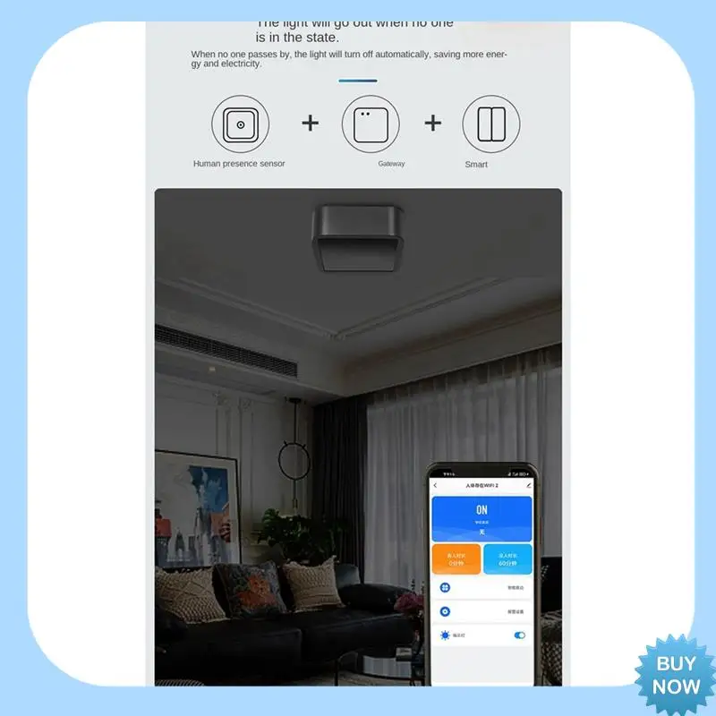 A47Z Wi-Fi умный датчик движения человека миллиметроволновый радар обнаружения PIR датчик движения подходит для домашнего офиса
A47Z Wi-Fi умный датчик движения человека миллиметроволновый радар обнаружения PIR датчик движения подходит для домашнего офиса
