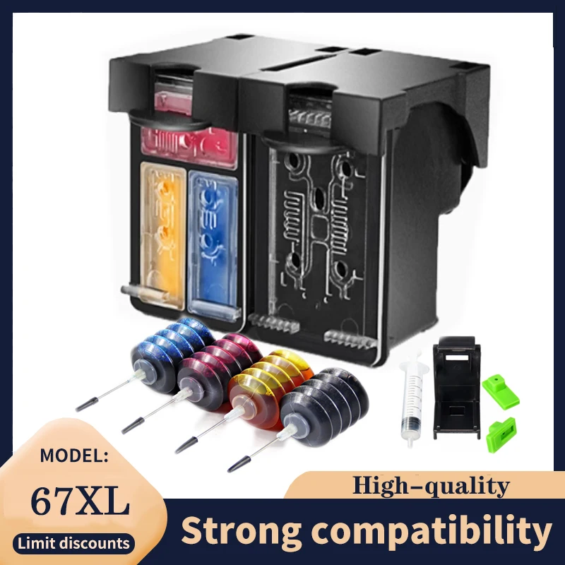 Vilaxh для HP 67XL картридж для HP 67 HP67 HP67xl Deskjet 2723 2721 2700 6020 6052 6055 6420 6452 6455 Deskjet 4140принтер
Vilaxh для HP 67XL картридж для HP 67 HP67 HP67xl Deskjet 2723 2721 2700 6020 6052 6055 6420 6452 6455 Deskjet 4140принтер