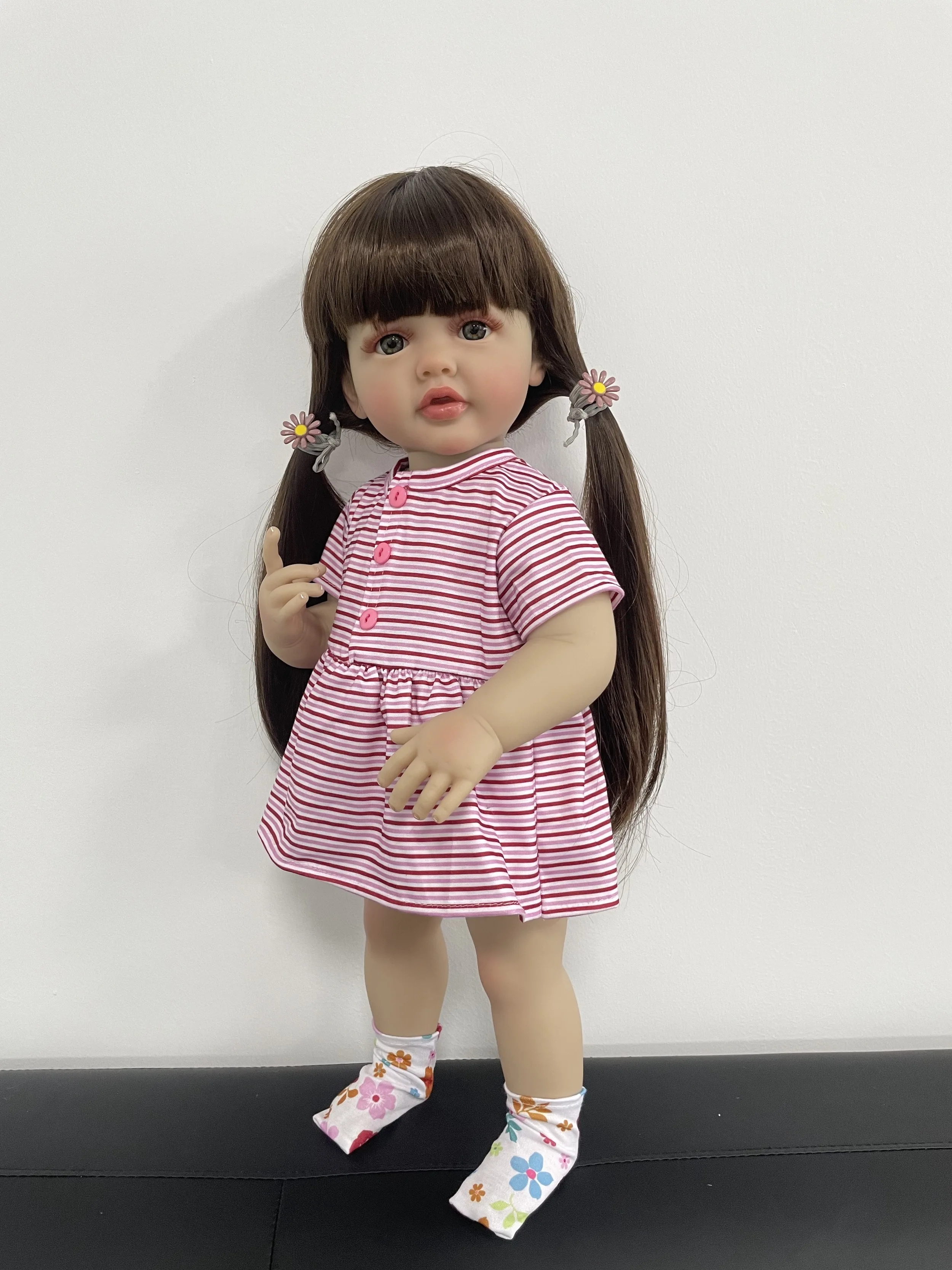 MRB 55 CM Reborn Baby Betty Lifelike Girl Doll Full Silicone Vinyl Body Princess Toddler 22 Inch Bebe Birthday Christmas Gift
MRB 55 CM Reborn Baby Betty Lifelike Girl Doll Full Silicone Vinyl Body Princess Toddler 22 Inch Bebe Birthday Christmas Gift
