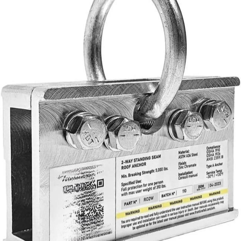 Drop Protection Standing Seam Roof Anchor Entrainment 360 ° Rotation Point | Anti-Drop Roof Seat Belt Safety
Drop Protection Standing Seam Roof Anchor Entrainment 360 ° Rotation Point | Anti-Drop Roof Seat Belt Safety