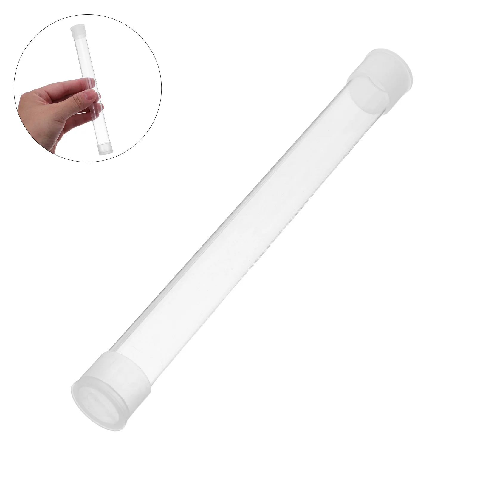10pcs Storage Tube Protective Travel Case For Safe Transport Clear Plastic Organizer Hospital Home Use Thermometer Case Holder