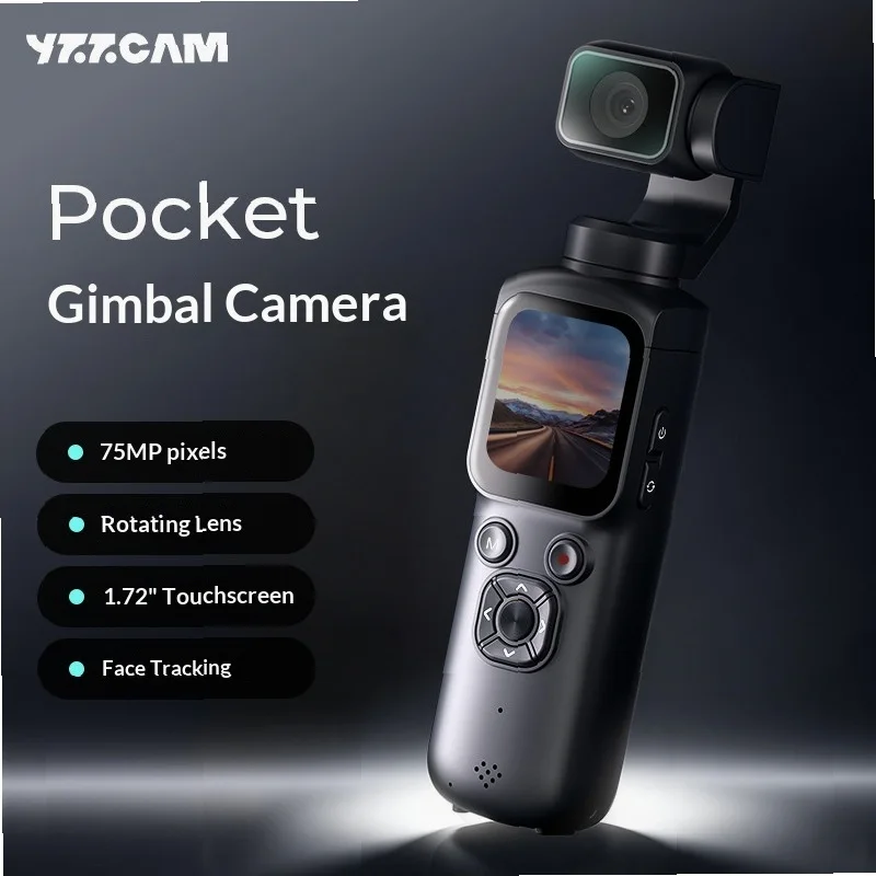 4K HD Anti-Shake Gimbal Camera, Portable Pocket Vlog Camera for Outdoor Sports Travel Recording
4K HD Anti-Shake Gimbal Camera, Portable Pocket Vlog Camera for Outdoor Sports Travel Recording