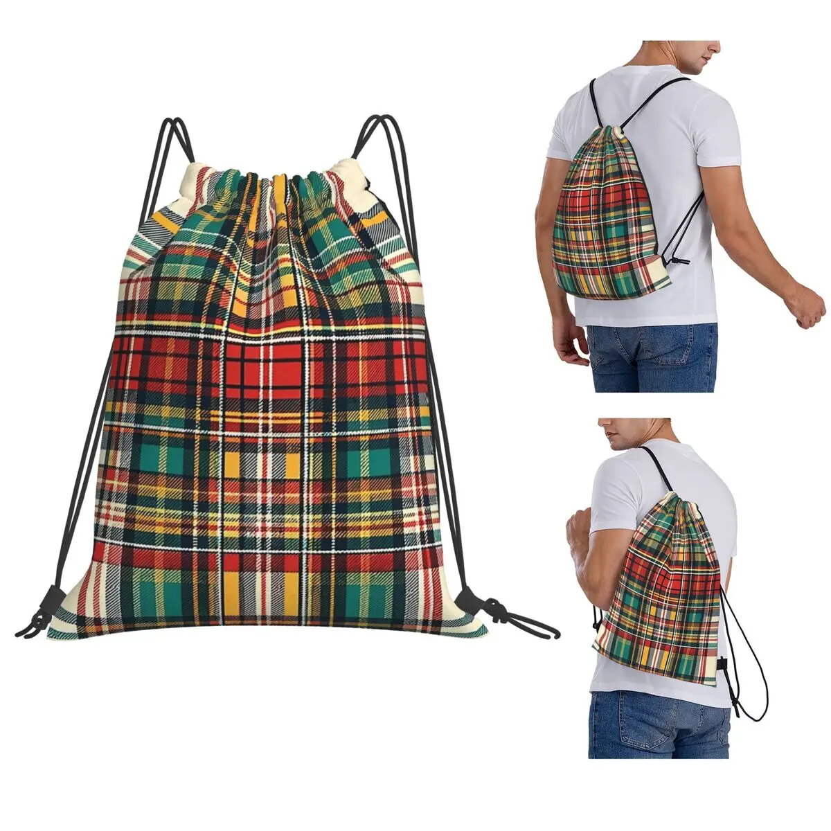 Plaid Print Backpacks Casual Drawstring Bags Shoes Bag Book Bags for Travel School
Plaid Print Backpacks Casual Drawstring Bags Shoes Bag Book Bags for Travel School