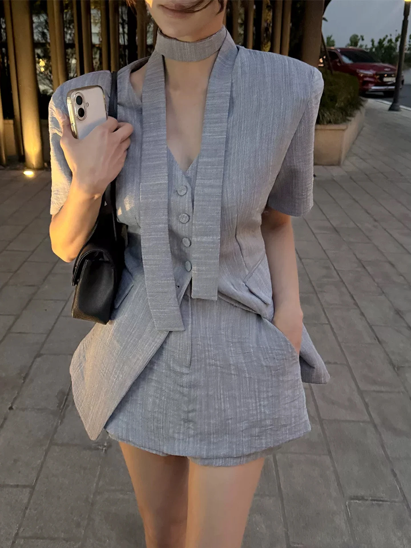 Elegant Short Sleeve Suit Jacket Women's Summer Skirt Two-Piece Set Small Size Fashionable Outerwear Casual Style
Elegant Short Sleeve Suit Jacket Women's Summer Skirt Two-Piece Set Small Size Fashionable Outerwear Casual Style