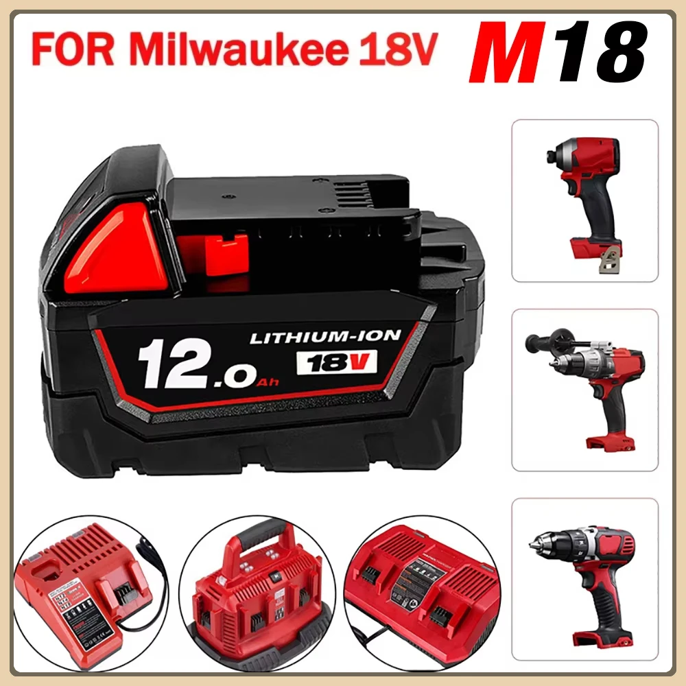 100%New Replacement for Milwaukee M18 XC Lithium Battery 48-11-1860 48-11-1850 48-11-1840 48-11-1820 Rechargeable Batteries
100%New Replacement for Milwaukee M18 XC Lithium Battery 48-11-1860 48-11-1850 48-11-1840 48-11-1820 Rechargeable Batteries