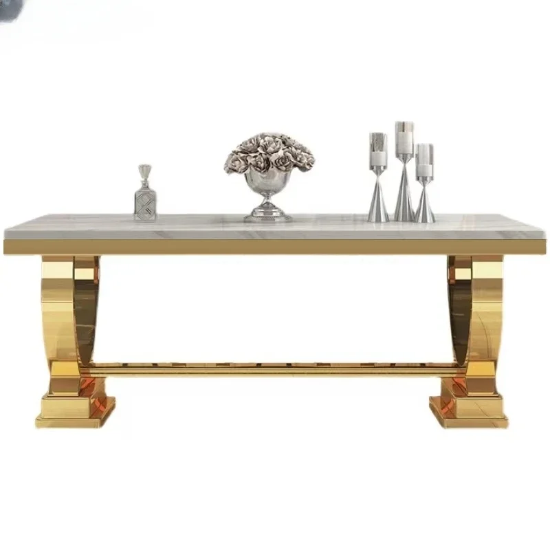 SENTEWO Luxury Marble Dining Room Table Chair Set Stainless Steel Gold Base Dinner Tables Chair Kitchen Furniture стол обеденный
SENTEWO Luxury Marble Dining Room Table Chair Set Stainless Steel Gold Base Dinner Tables Chair Kitchen Furniture стол обеденный