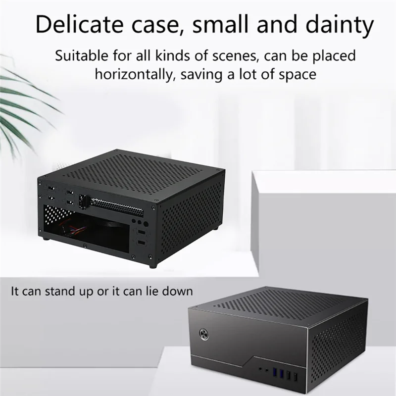 Прочный чехол ITX Mini HTPC для офиса, настольный компьютер PCIE с одним слотом для ITX Compute HTPC Host, чехол ITX Mini HTPC Office Single-S
Прочный чехол ITX Mini HTPC для офиса, настольный компьютер PCIE с одним слотом для ITX Compute HTPC Host, чехол ITX Mini HTPC Office Single-S