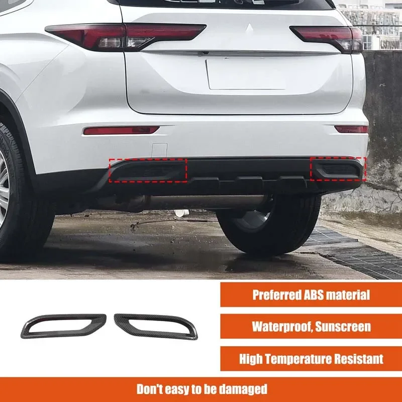 ABS carbon fiber For Mitsubishi Outlander 2023+ Car rear bumper lower fog light decorative frame sticker car accessories 2Pcs
ABS carbon fiber For Mitsubishi Outlander 2023+ Car rear bumper lower fog light decorative frame sticker car accessories 2Pcs