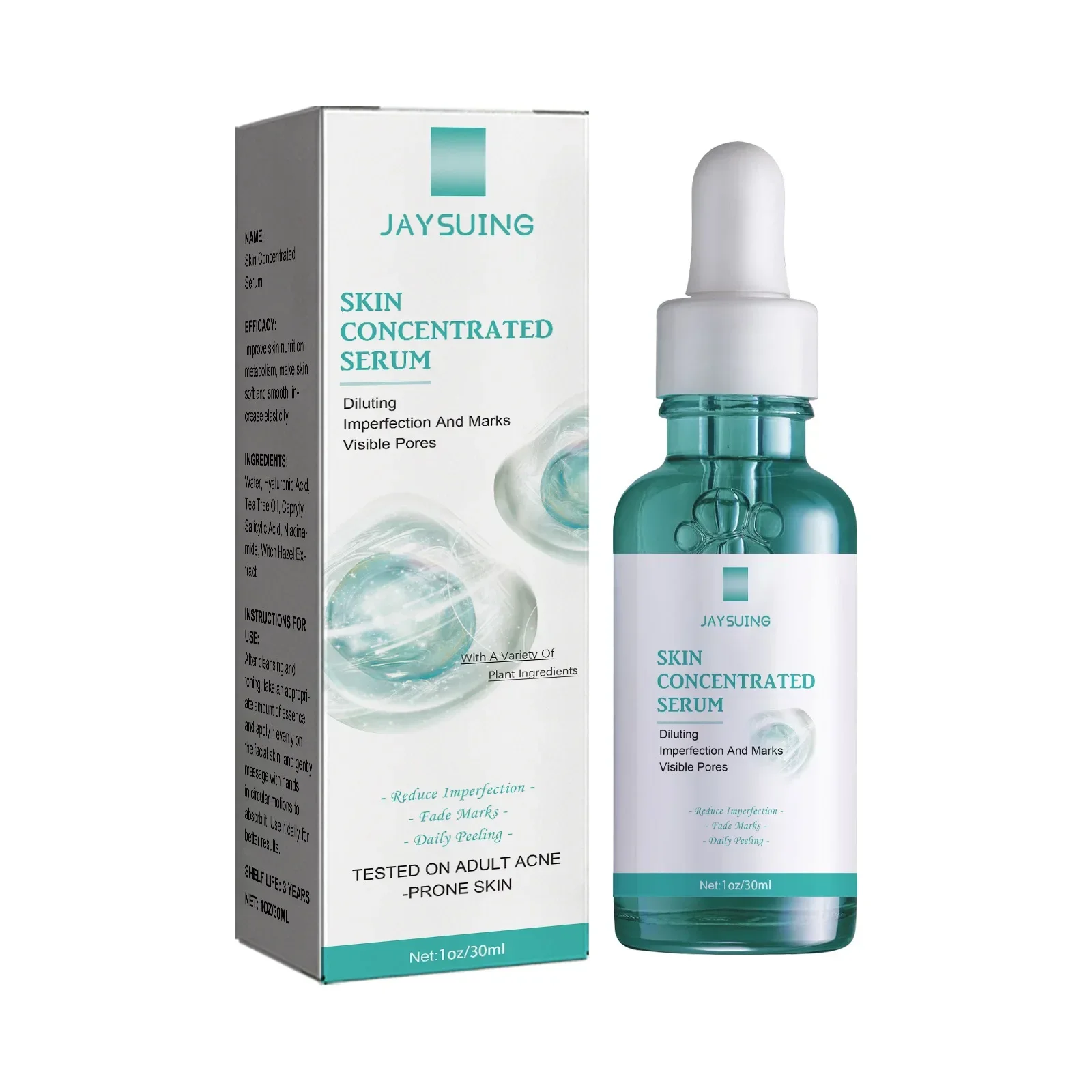 Jaysuing Concentrated Essence Anti-Acne Oil Control Moisturizing and Repairing Acne Skin Acne Removing Salicylate Essence
Jaysuing Concentrated Essence Anti-Acne Oil Control Moisturizing and Repairing Acne Skin Acne Removing Salicylate Essence