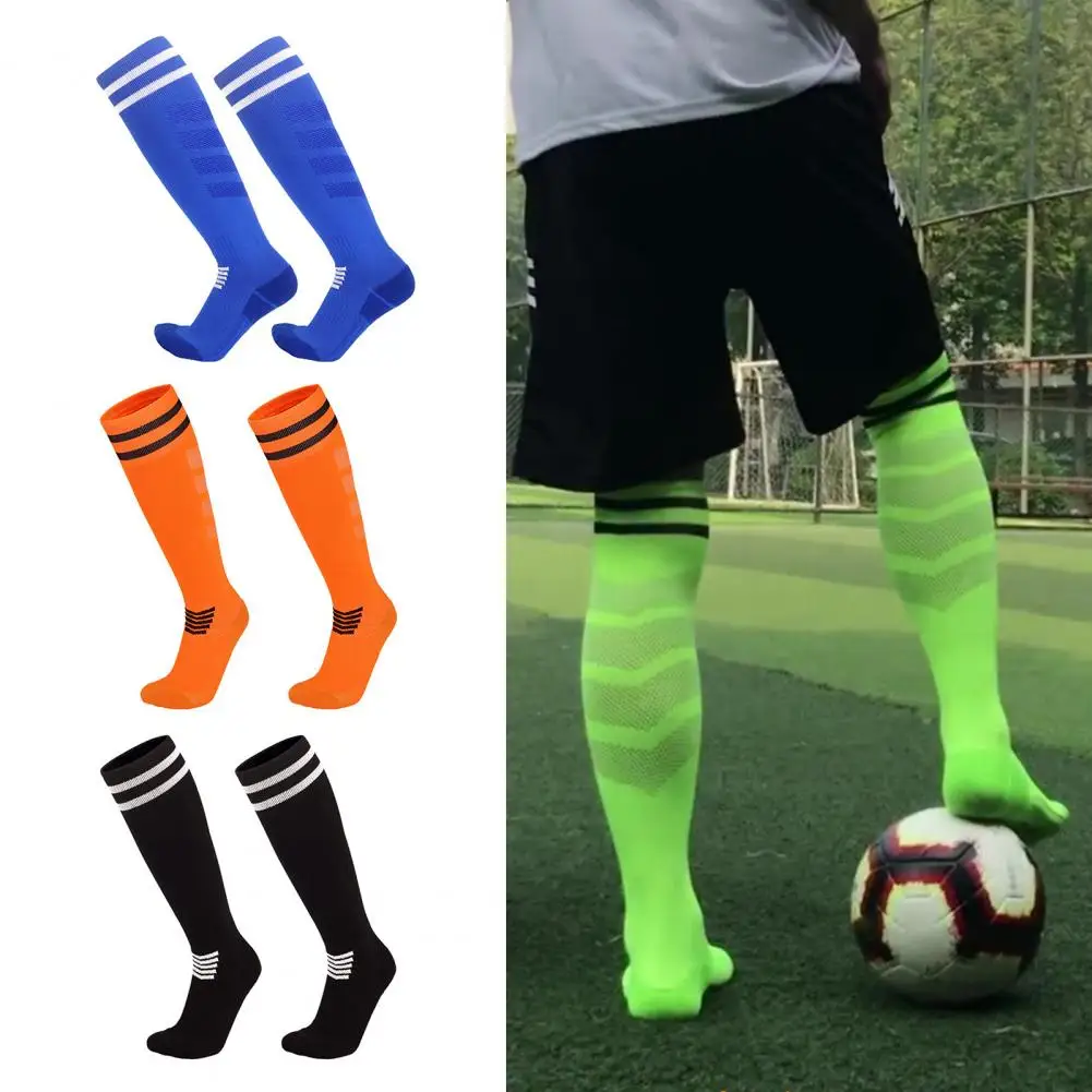 High-quality Nylon Compression Socks Thickened Sock Heels for Support Striped Knee High Soccer Socks for Men Women for Football
High-quality Nylon Compression Socks Thickened Sock Heels for Support Striped Knee High Soccer Socks for Men Women for Football