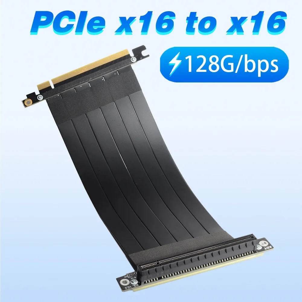 ADT PCI-E X16 To 16X 3.0 Male To Female Riser Extension Cable Graphics Card Computer Chasis PCI Express Extender Ribbon 128G/Bps
ADT PCI-E X16 To 16X 3.0 Male To Female Riser Extension Cable Graphics Card Computer Chasis PCI Express Extender Ribbon 128G/Bps