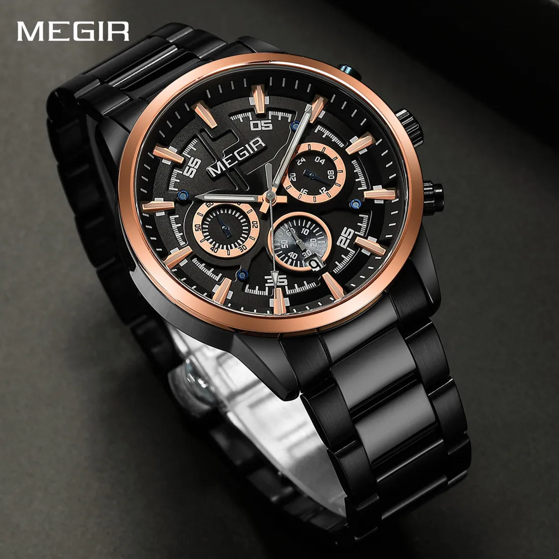 MEGIR Men Sport Quartz Watches Date Function Waterproof Big Dial Casual Wristwatch Chronograph Gift for Man Relogio Masculino
MEGIR Men Sport Quartz Watches Date Function Waterproof Big Dial Casual Wristwatch Chronograph Gift for Man Relogio Masculino