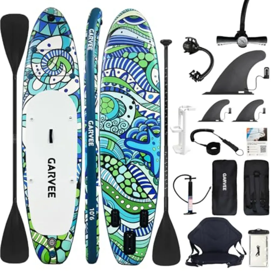 Inflatable Stand Up Paddle Board for outdoor water sports PVC material blue color ultra-stable wide 10'6 design with included e
Inflatable Stand Up Paddle Board for outdoor water sports PVC material blue color ultra-stable wide 10'6 design with included e