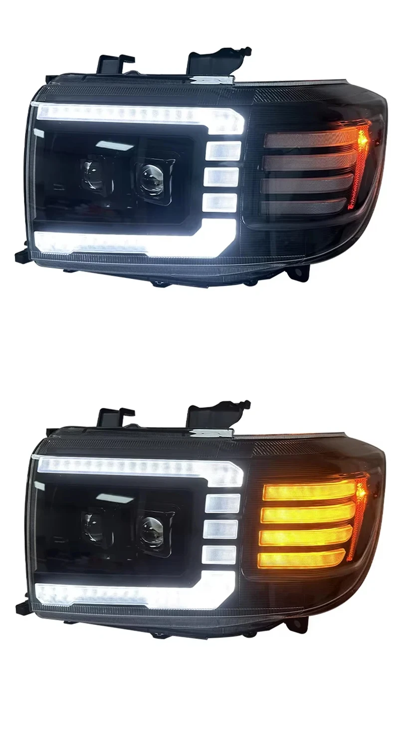 Car For Toyota Land Cruiser LC71 LC76 Headlight 2007-2023 Upgrade Modified to New DRL Dynamic Turn Signal LED Headlight Auto
Car For Toyota Land Cruiser LC71 LC76 Headlight 2007-2023 Upgrade Modified to New DRL Dynamic Turn Signal LED Headlight Auto