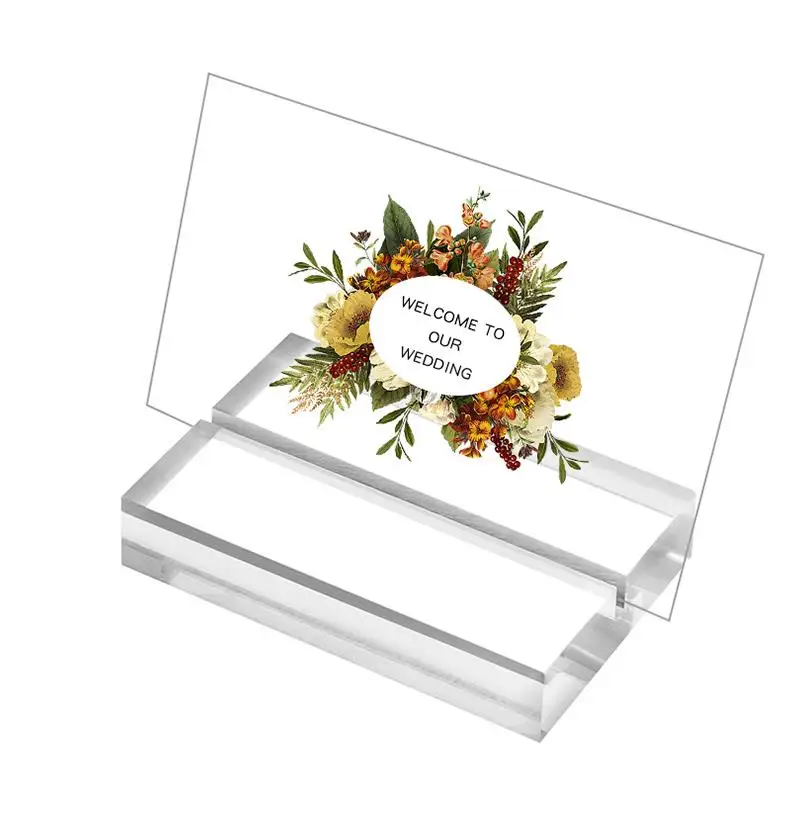 100Pcs Acrylic Stands Place Card Holders Table Number Stands Clear Card Display Stand Table Wedding Photos Home Decor ni602
100Pcs Acrylic Stands Place Card Holders Table Number Stands Clear Card Display Stand Table Wedding Photos Home Decor ni602