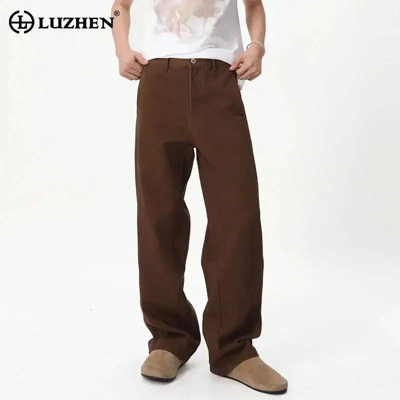 LUZHEN 2026 New Solid Color Trendy Loose Straight Casual Pants Men's Handsome Korean Original High Quality Male Trousers JY7232
LUZHEN 2026 New Solid Color Trendy Loose Straight Casual Pants Men's Handsome Korean Original High Quality Male Trousers JY7232