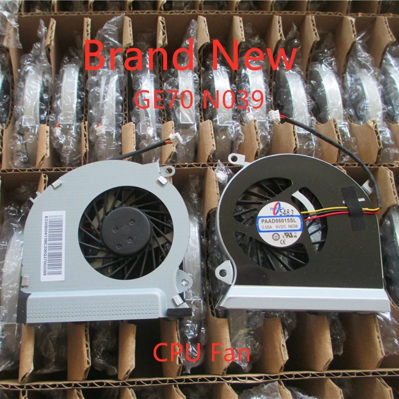 Новый кулер для охлаждения процессора ноутбука, радиатор для MSI GE70 PAAD0615SL N039 N285 3pin 0.55A 5VDC
Новый кулер для охлаждения процессора ноутбука, радиатор для MSI GE70 PAAD0615SL N039 N285 3pin 0.55A 5VDC