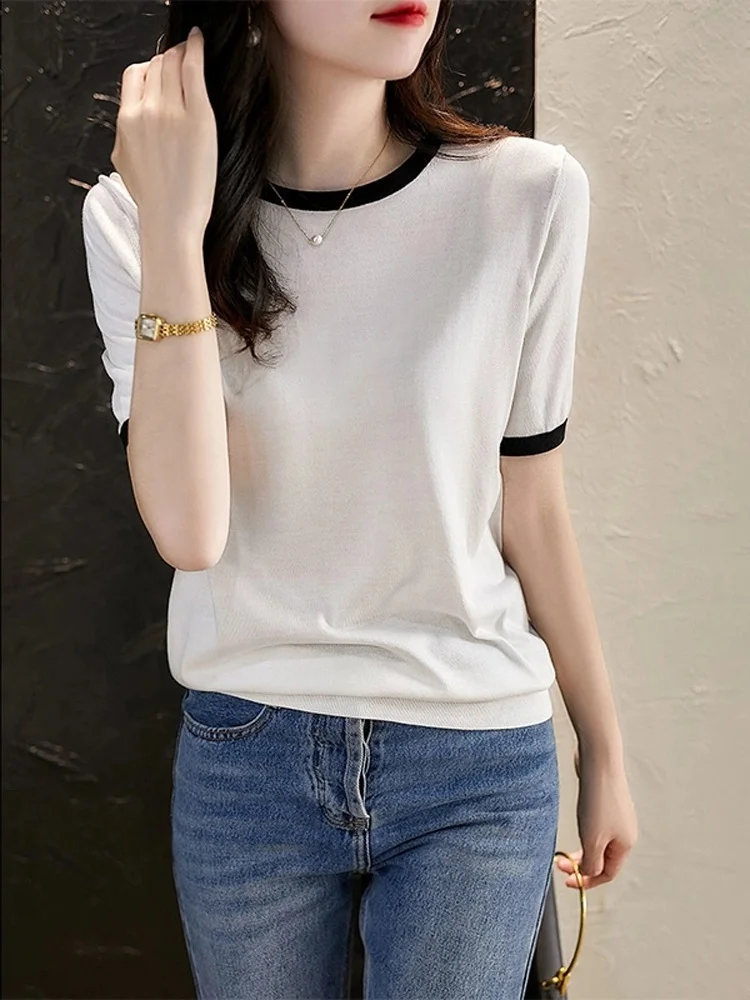 2023 Summer new color T-shirt women short sleeves versatile fashionable loose thin pure desire top INS tide
2023 Summer new color T-shirt women short sleeves versatile fashionable loose thin pure desire top INS tide