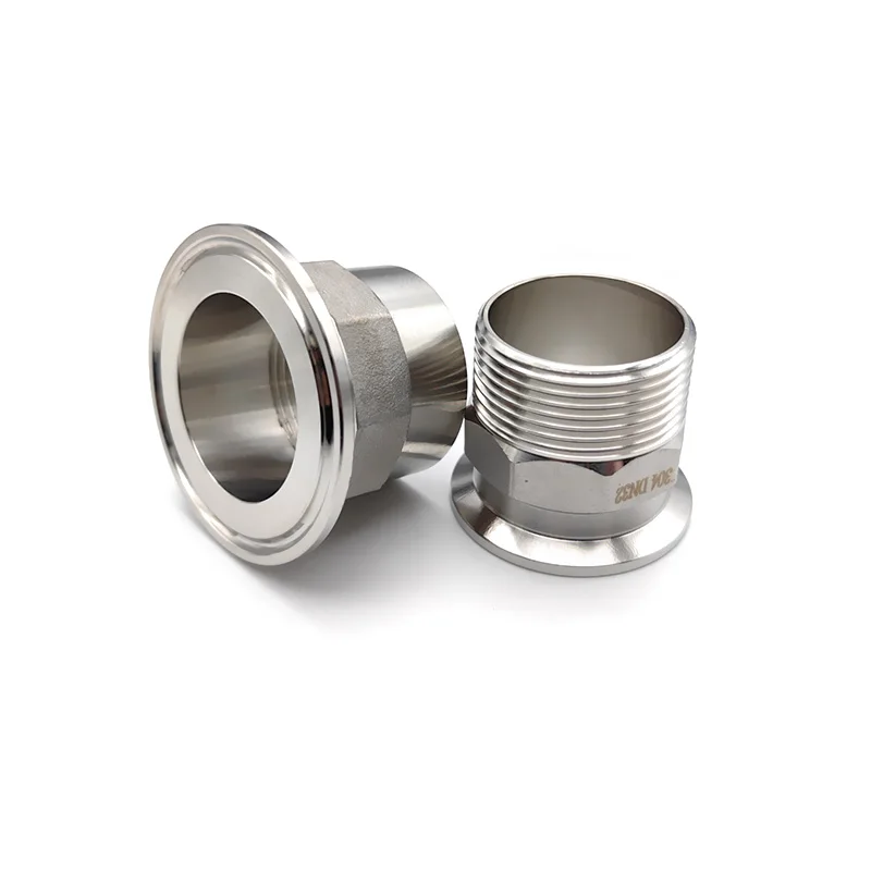 SS304 Stainless Steel Threaded Tri-Clamp Adapter 1/2" - 2" BSP Male Female to 25.4-77.5mm Ferrule, Sanitary Pipe Fitting Casting
SS304 Stainless Steel Threaded Tri-Clamp Adapter 1/2" - 2" BSP Male Female to 25.4-77.5mm Ferrule, Sanitary Pipe Fitting Casting