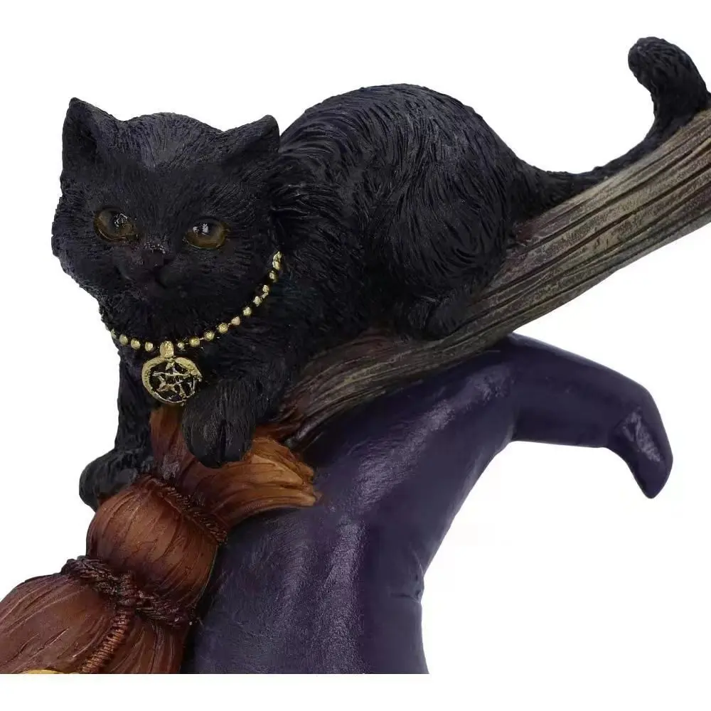 Resin Figure Wizard Figurine Bewitched Black Cat Ornament Magic Cat Statue Table Art Original Gift Cute Miniatures Home Decor
Resin Figure Wizard Figurine Bewitched Black Cat Ornament Magic Cat Statue Table Art Original Gift Cute Miniatures Home Decor