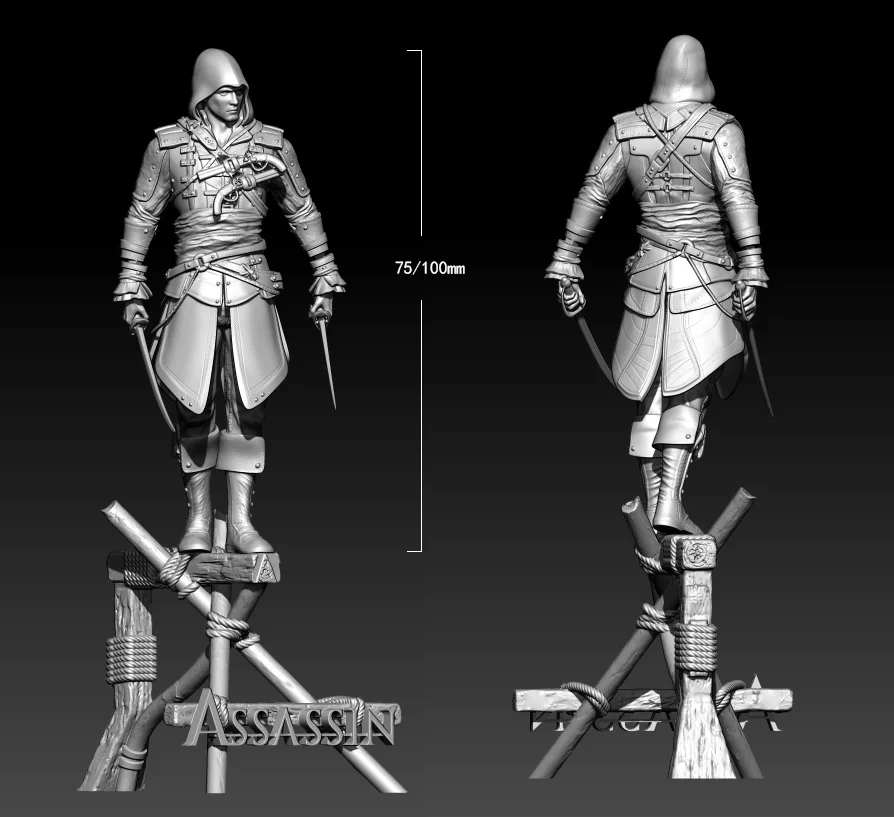 1/24 75mm 1/18 100mm Resin Model The Game Warrior Figure Unpainted No Color RW-1030
1/24 75mm 1/18 100mm Resin Model The Game Warrior Figure Unpainted No Color RW-1030
