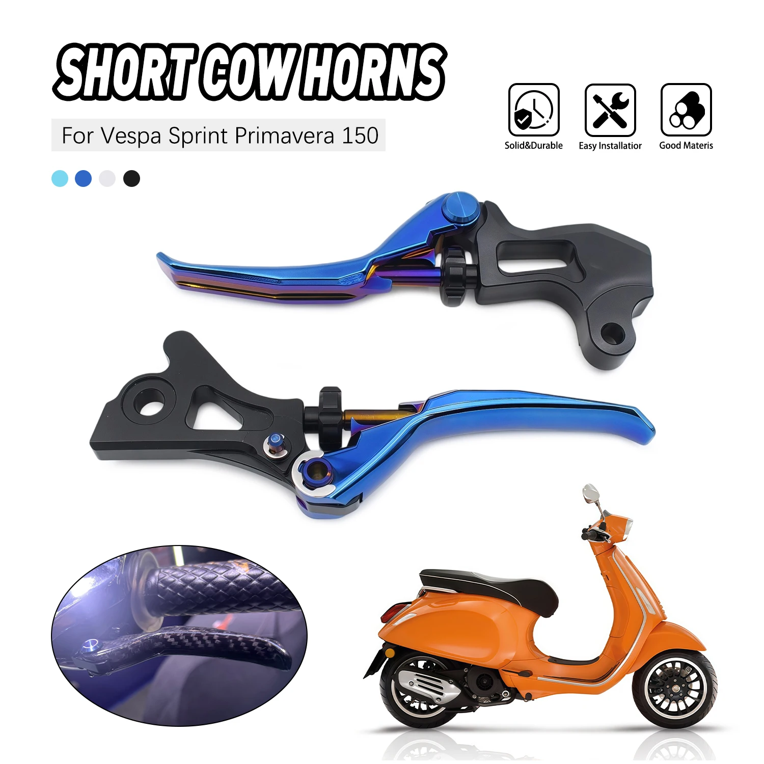 Motorcycle For Vespa Sprint150 Primavera150 LX150 LXV150 2013-2021 Handlebar Brake Levers Aluminum Clutch Handle
Motorcycle For Vespa Sprint150 Primavera150 LX150 LXV150 2013-2021 Handlebar Brake Levers Aluminum Clutch Handle