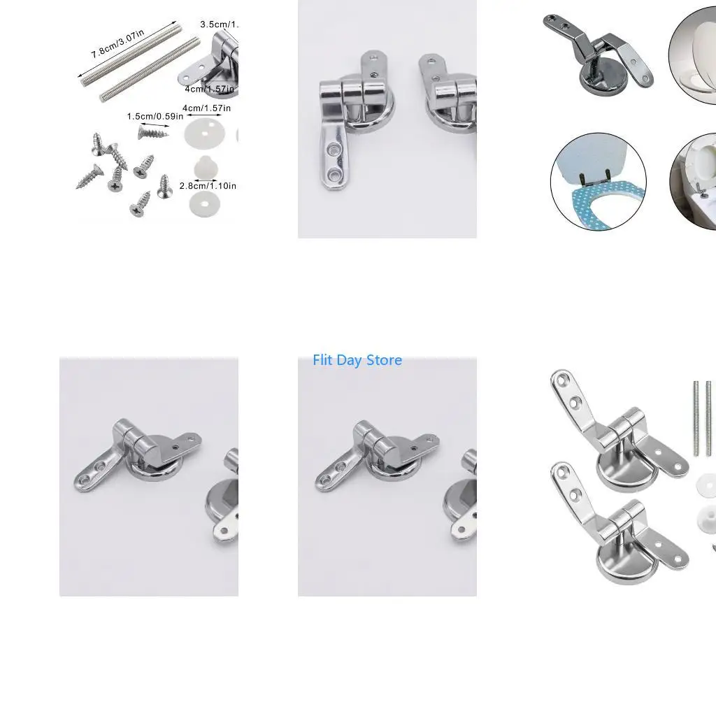 F92C Toilet Seats Hinge Flush Toilet Cover Mounting Connector Toilet Replacement Part
F92C Toilet Seats Hinge Flush Toilet Cover Mounting Connector Toilet Replacement Part